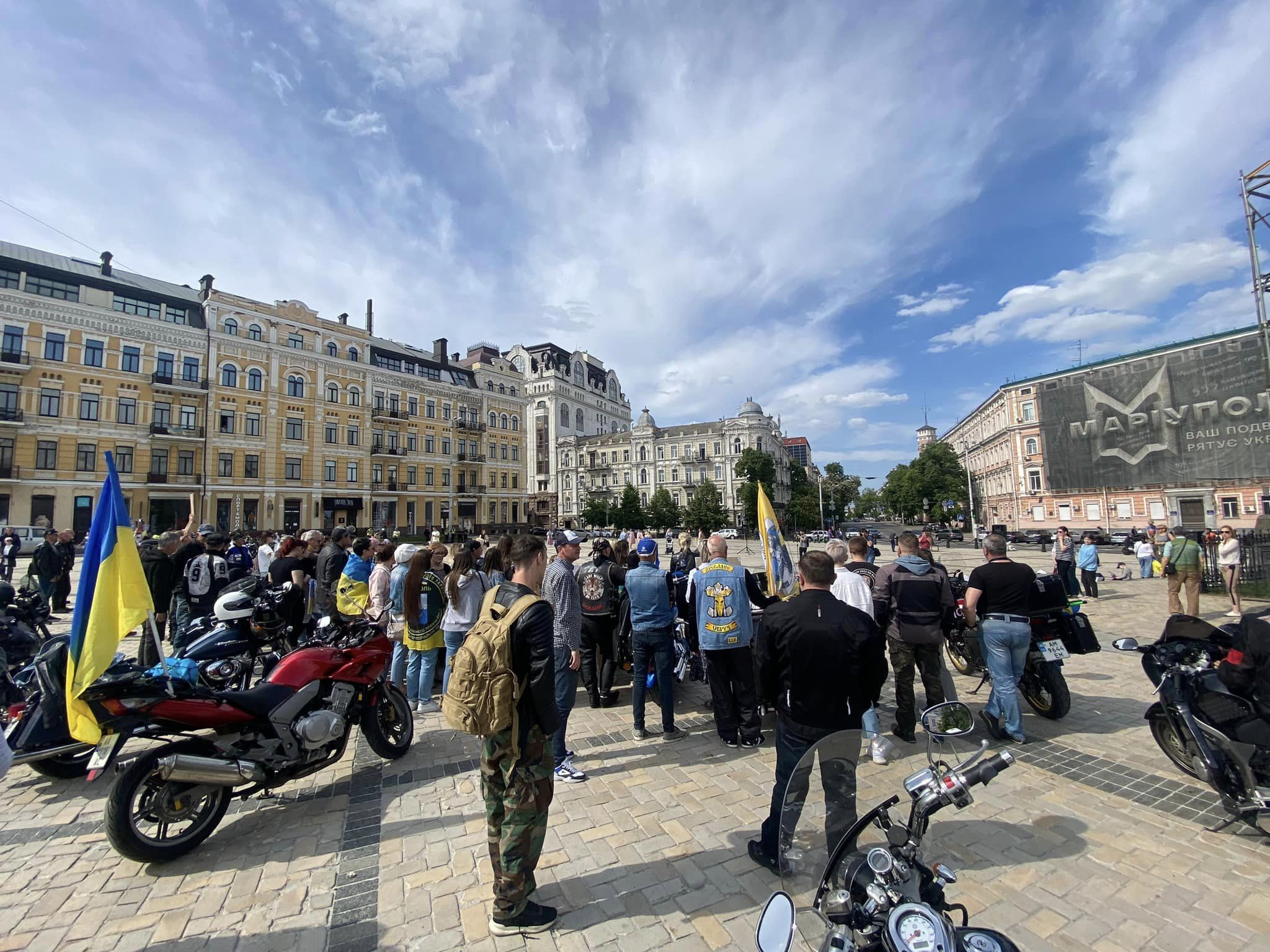 Завершення мотопробігу єдності полонених маріупільського гарнізону